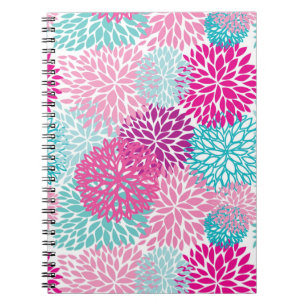 Carnet Motif floral lumineux 2
