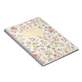 Carnet motif floral pastel (Côté Droit)