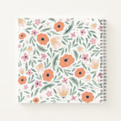 Carnet Motif floral Pastel Spring (Dos)