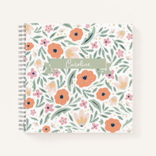 Carnet Motif floral Pastel Spring