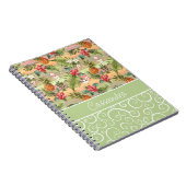 Carnet Motif floral personnalisé fruit tropical ananas (Côté Droit)