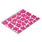 Carnet Motif floral rose (Côté gauche)