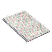 Carnet Motif floral rose et orange (Côté Droit)