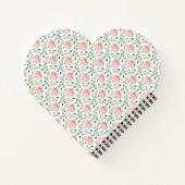 Carnet Motif floral rose et orange (Dos)