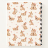 Carnet Motif floral rose Lapin Douce (Dos)