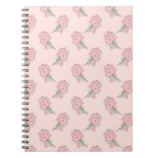 Carnet Motif floral rose tendre | Fleur romantique