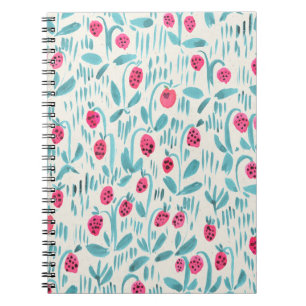 Carnet Motif floral sans aquarelle sur papier