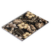 Carnet Motif floral sans couture avec feuilles. dos tropi (Côté gauche)