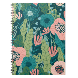 Carnet Motif Floral sans couture, décoration intérieure
