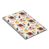 Carnet Motif floral sans couture pastel à l'aquarelle | D (Côté Droit)