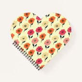 Carnet Motif floral vibrant (Devant)
