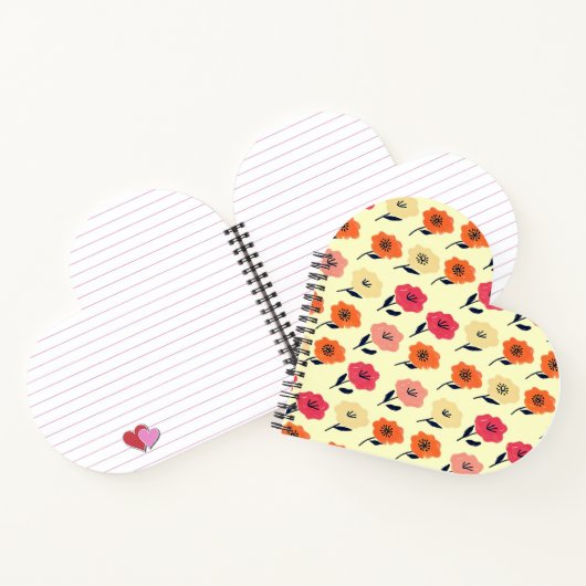 Carnet Motif floral vibrant (Intérieur)