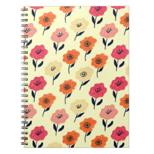 Carnet Motif floral vibrant