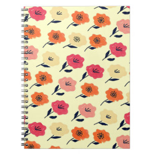 Carnet Motif floral vibrant