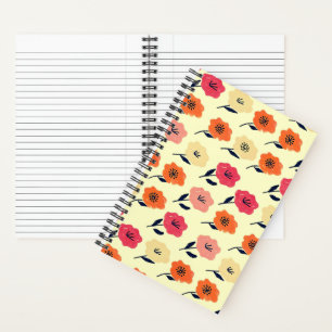 Carnet Motif floral vibrant