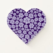 Carnet Motif floral - Violet (Dos)