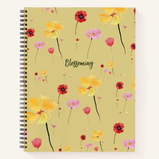 Carnet Motif florissant (Devant)