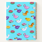 Carnet Motif flottant de la piscine d'été | Vacances en f (Dos)