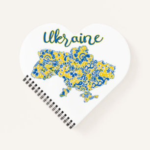 Carnet Motif folklorique et typographie ukrainienne