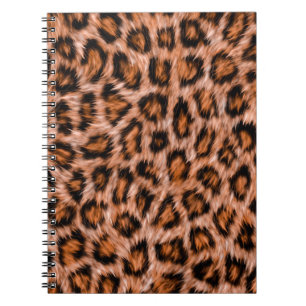 Carnet Motif Fourrure Marron Chat Léopard Jaguar