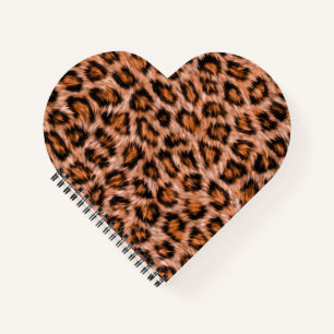 Carnet Motif Fourrure Marron Chat Léopard Jaguar