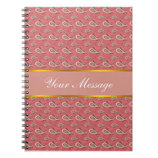 Carnet Motif Foxglove Petal Paisley (Devant)