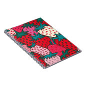 Carnet Motif Fraise (Côté Droit)