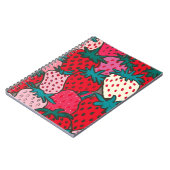 Carnet Motif Fraise (Côté gauche)