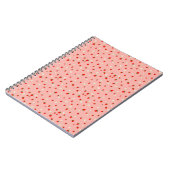 Carnet Motif Fraises et Fleurs (Côté gauche)