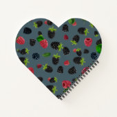 Carnet Motif framboise (Dos)