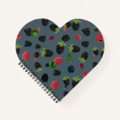 Carnet Motif framboise (Devant)