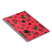 Carnet Motif framboise (Côté Droit)