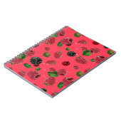 Carnet Motif framboise (Côté gauche)