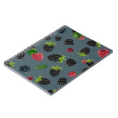 Carnet Motif framboise 2 (Côté gauche)