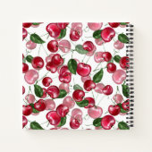 Carnet Motif Fruit cerise (Dos)