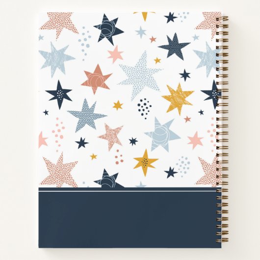 Carnet Motif Fun Star (Dos)