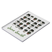 Carnet Motif funky plante Cactus (Côté gauche)