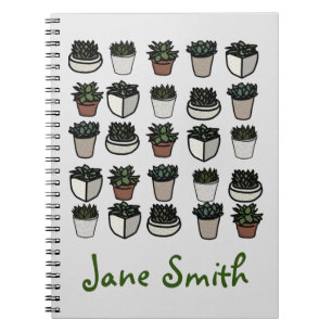Carnet Motif funky plante Cactus