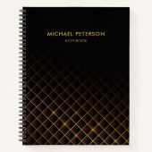 Carnet Motif futuriste diamant (Devant)