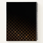 Carnet Motif futuriste diamant (Dos)