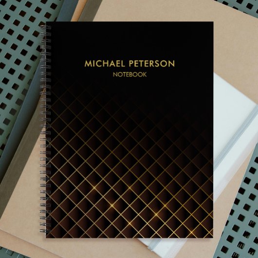 Carnet Motif futuriste diamant