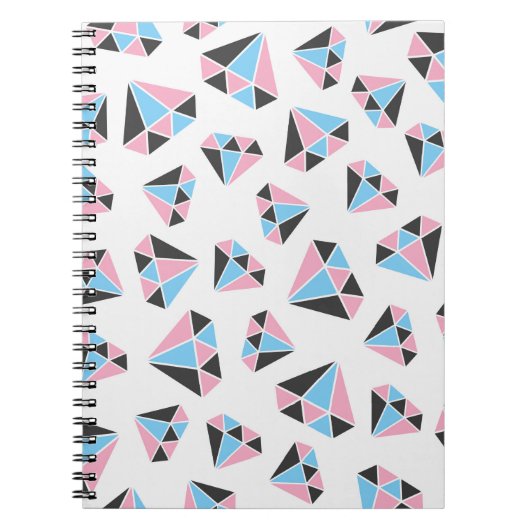 Carnet motif gem sans soudure. illustration vintage (Devant)