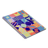 Carnet motif géométrique Abstrait aux formes simples (Côté Droit)