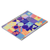 Carnet motif géométrique Abstrait aux formes simples (Côté gauche)