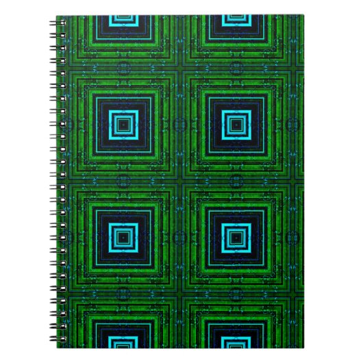 Carnet motif géométrique Abstrait avec kaleidoscope (Devant)