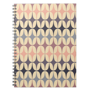 Carnet Motif géométrique Abstrait des triangles rétro