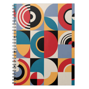 Carnet motif géométrique Abstrait. Impression de style Me