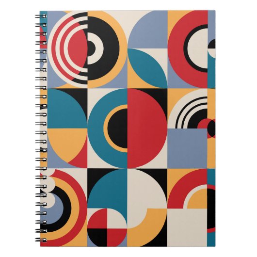 Carnet motif géométrique Abstrait. Impression de style Me (Devant)