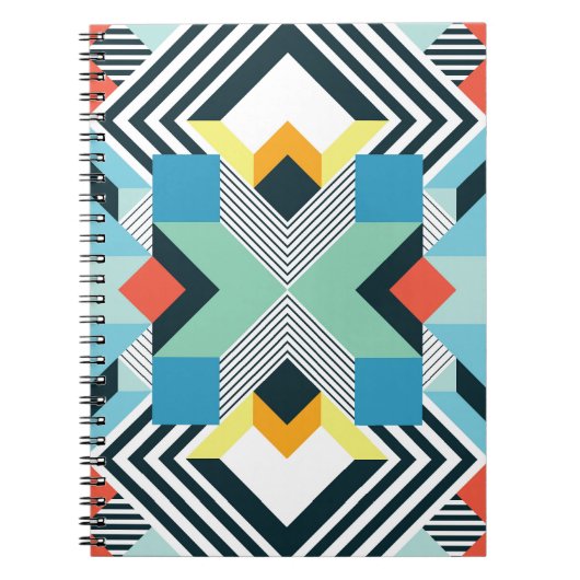 Carnet Motif géométrique Abstrait moderne. (Devant)