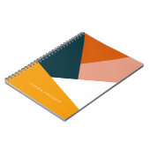 Carnet Motif géométrique abstrait moderne de bloc de (Côté gauche)